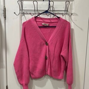 LOFT Vibrant Pink Women's Cardigan